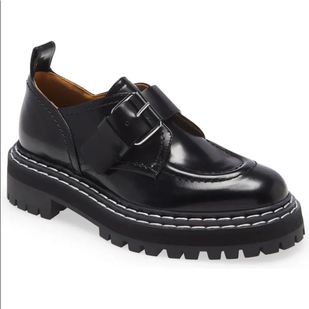 Proenza Schouler Lug Sole Buckle Oxford Loafers